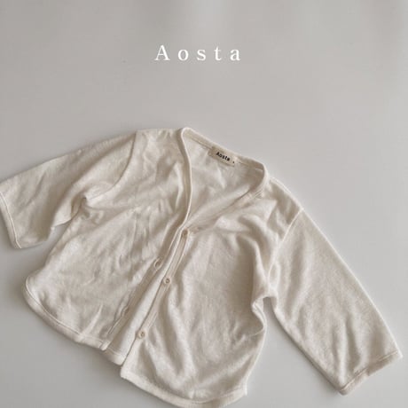 即納【Aosta】リネンカーディガン(2955)