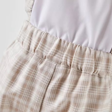 beige checkフォーマルスーツ(646)