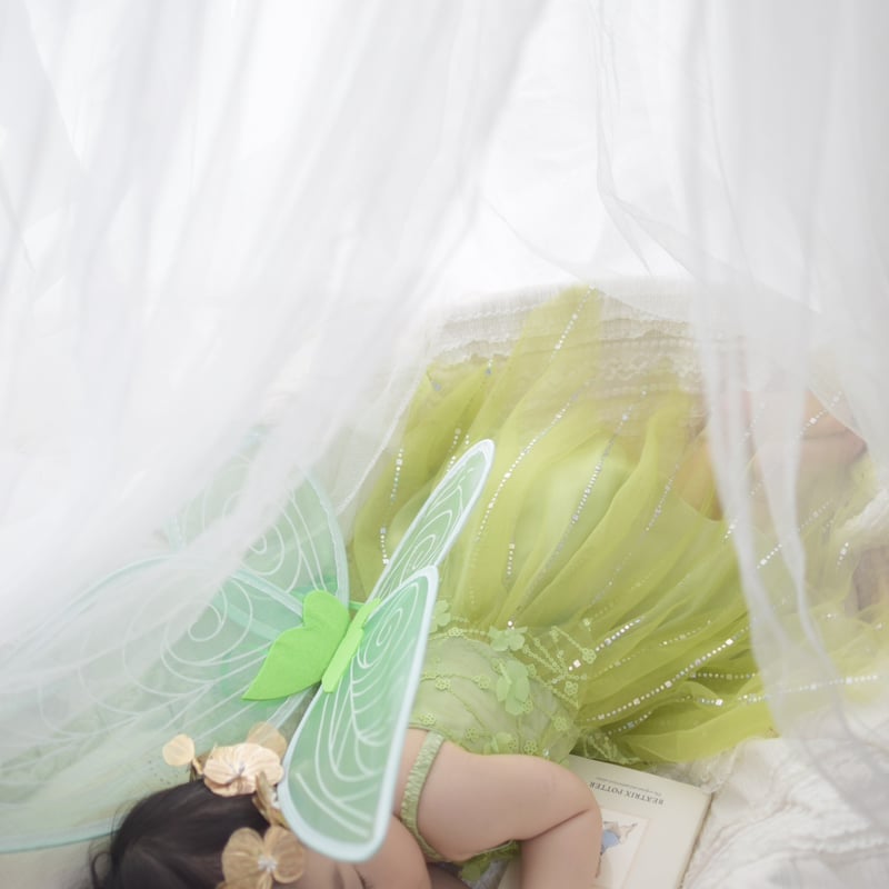 green fairy wingドレス(590) | こどもふく moco kids green fairy wingドレス(590) | こどもふく moco kids