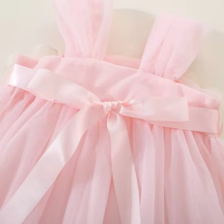 mint/pink ウエストフローラルドレス(688)