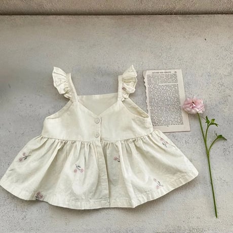 pale pink flowerキャミセットアップ(554)