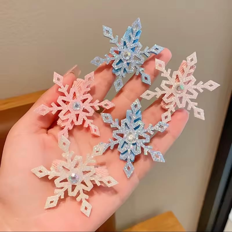 雪の結晶ヘアピン(767) | こどもふく🧸mocokids