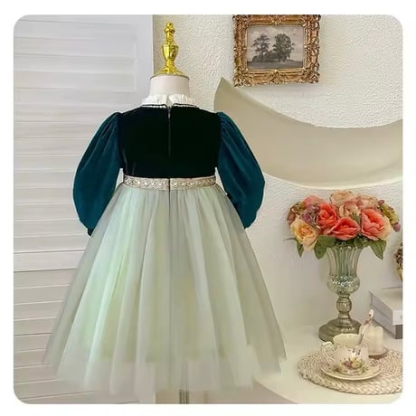 kids winterアナ風コスプレドレス(752)