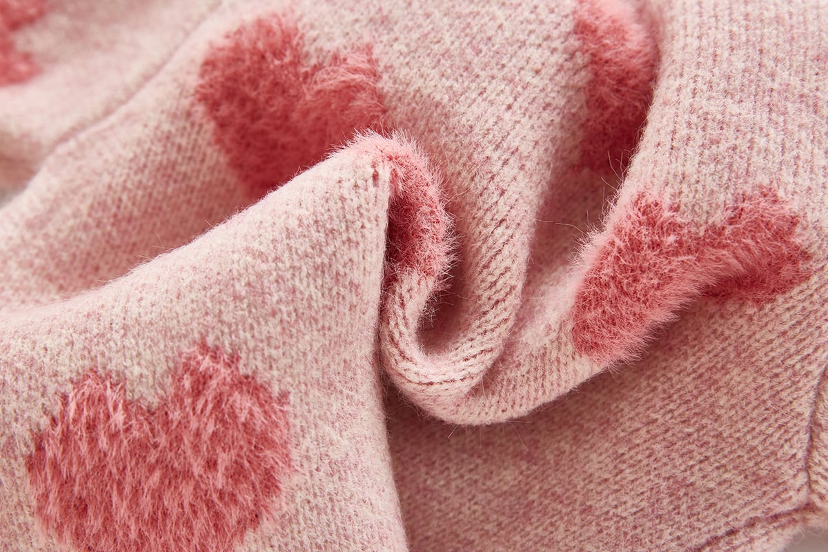 ピンクハートニットカーディガンorサロペット(899) | こどもふく🧸mocokids