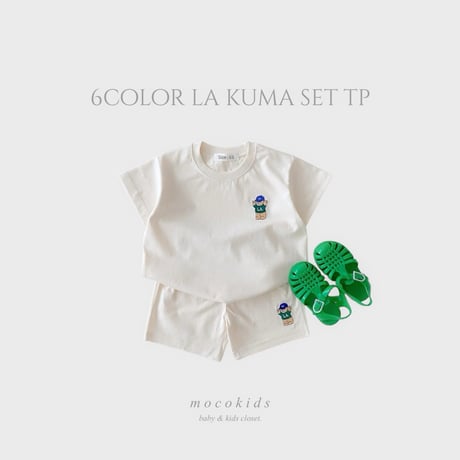 6color LAくま半袖セットアップ(4074)