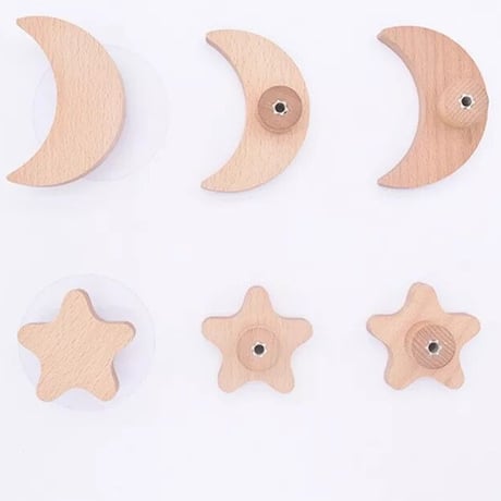 wood 星月フック(202)