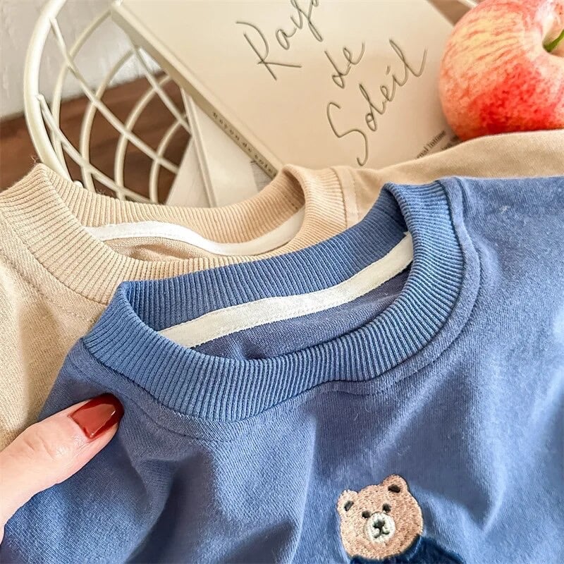 Pロゴくまさんトレーナー(3361) | こどもふく moco kids Pロゴくまさんトレーナー(3361) | こどもふく moco kids