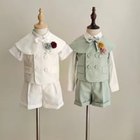 mint/white ベストフォーマルスーツ(987)