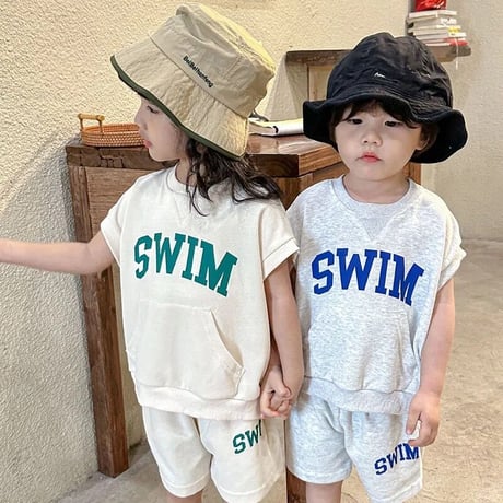 SWIMスウェット半袖セットアップ(3074)