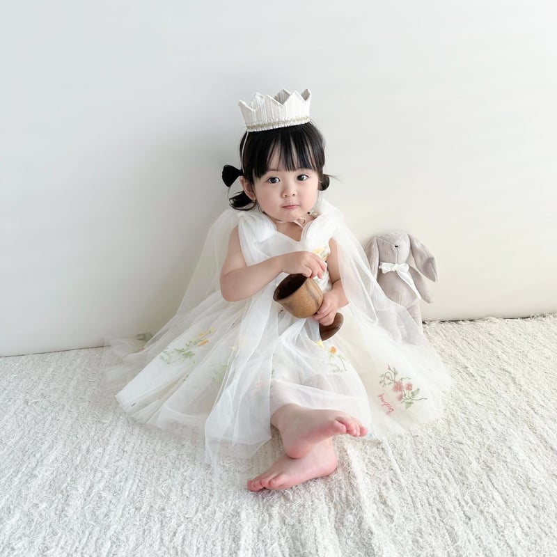 9color flower gardenキャミトリプルリボンチュールドレス(526) | こど