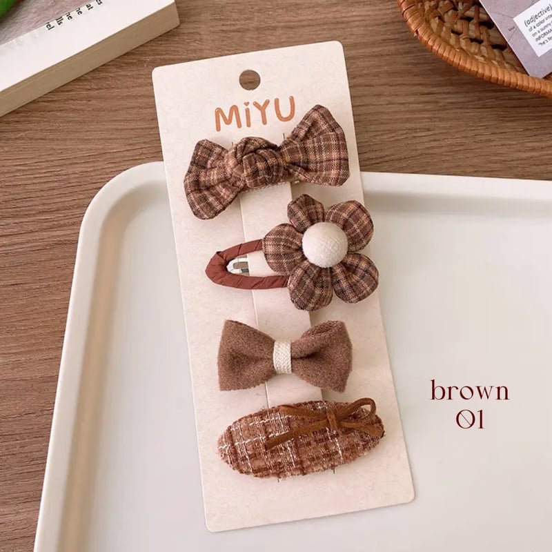 4set レースヘアクリップ(495) | こどもふく moco kids