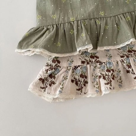 vintage flower キャミセットアップ(3164)