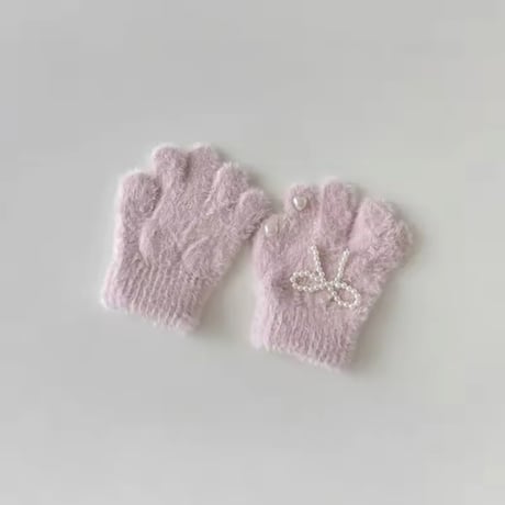 perl ribbon×heart 手袋(782)