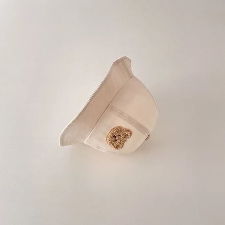 あご紐付きくまワッペンハット(2788)