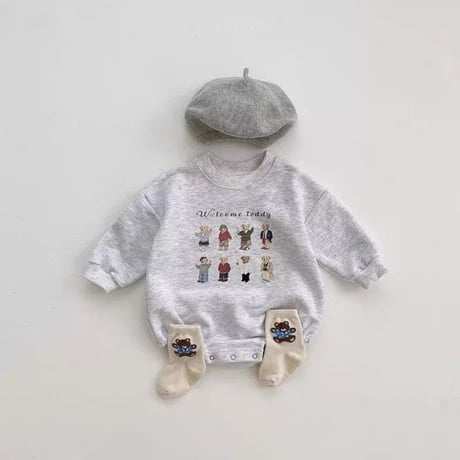 welcome teddyロンパース(2439)