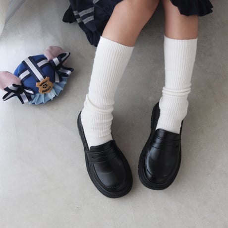 black/brown キッズベーシックパンプス(2154)