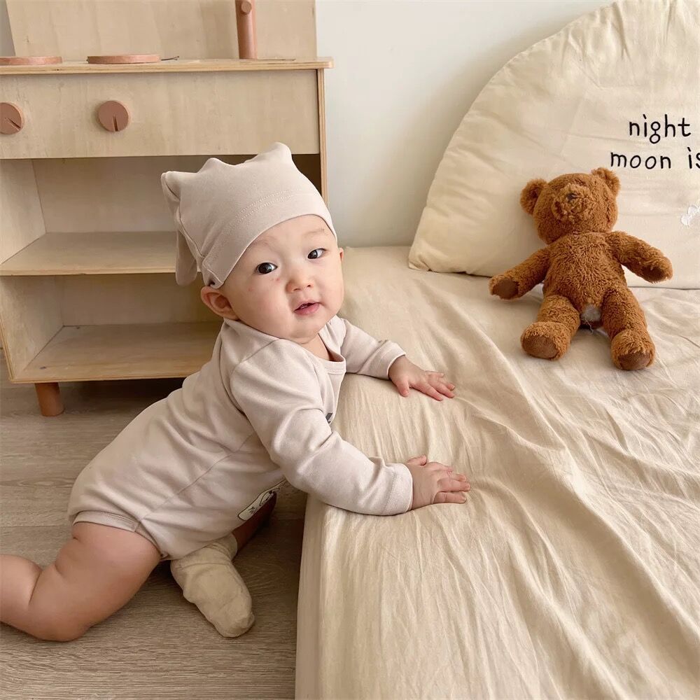 ロング耳帽子MILKINGロンパース(2270) | こどもふく moco kids