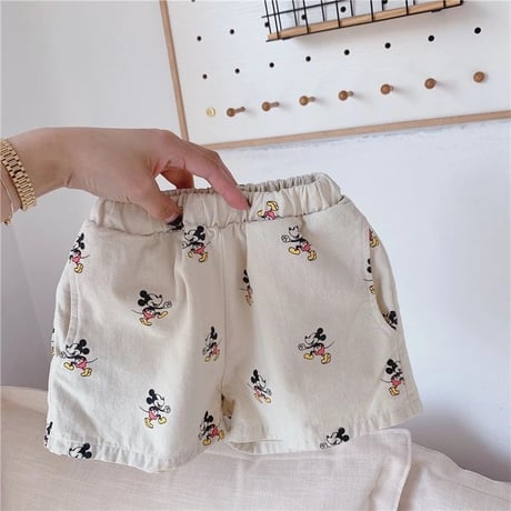3color ミッキー柄ショートパンツ(1293)