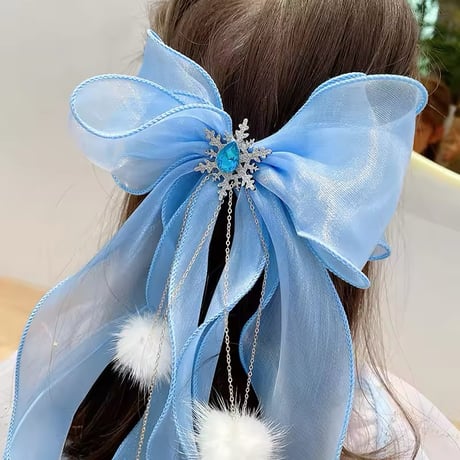 BIGチュールリボンヘアクリップ(926)