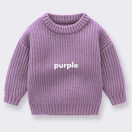 10color リブ編みニット(750)