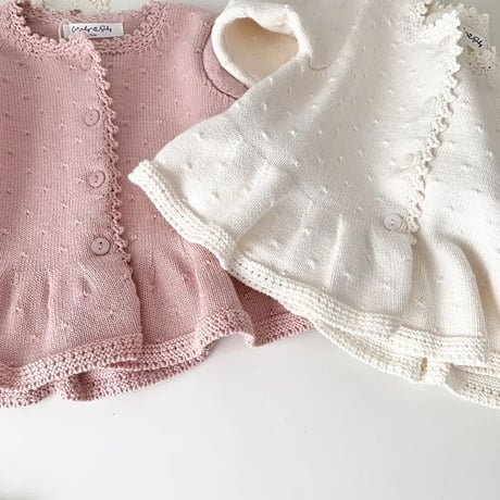 2color mini dot ペプラムニットガーデン(3240)