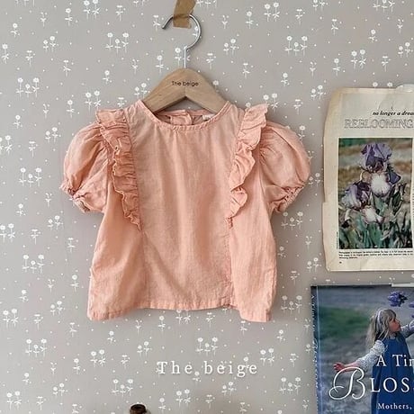 即納【The Beige】wings frill blouse(2764)