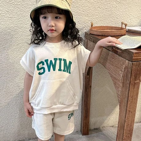 SWIMスウェット半袖セットアップ(3074)