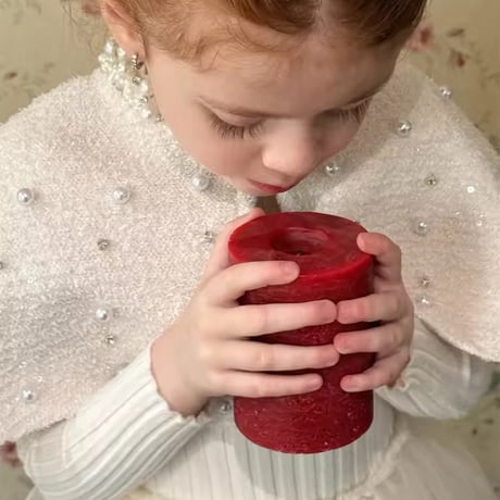 kids ニットパールケープorリブチュールワンピースコーデ(1716)