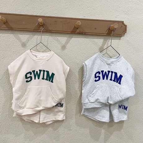 SWIMスウェット半袖セットアップ(3074)