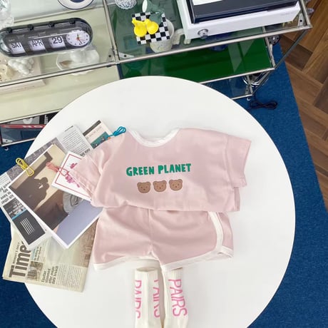 3color green planetくま3匹セットアップ(1298)