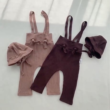 4color  サス付きフロント結びリブパンツ(2289)