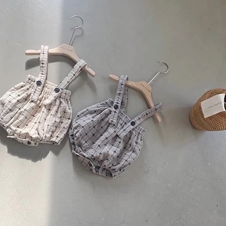 サスペンダー付きチェッククロスブルマ(2551)