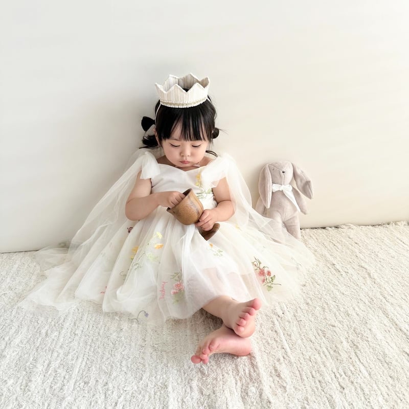 9color flower gardenキャミトリプルリボンチュールドレス(526) | こど