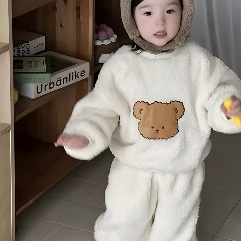 2color もふもふくまセットアップ(772) | こどもふく🧸mocokids