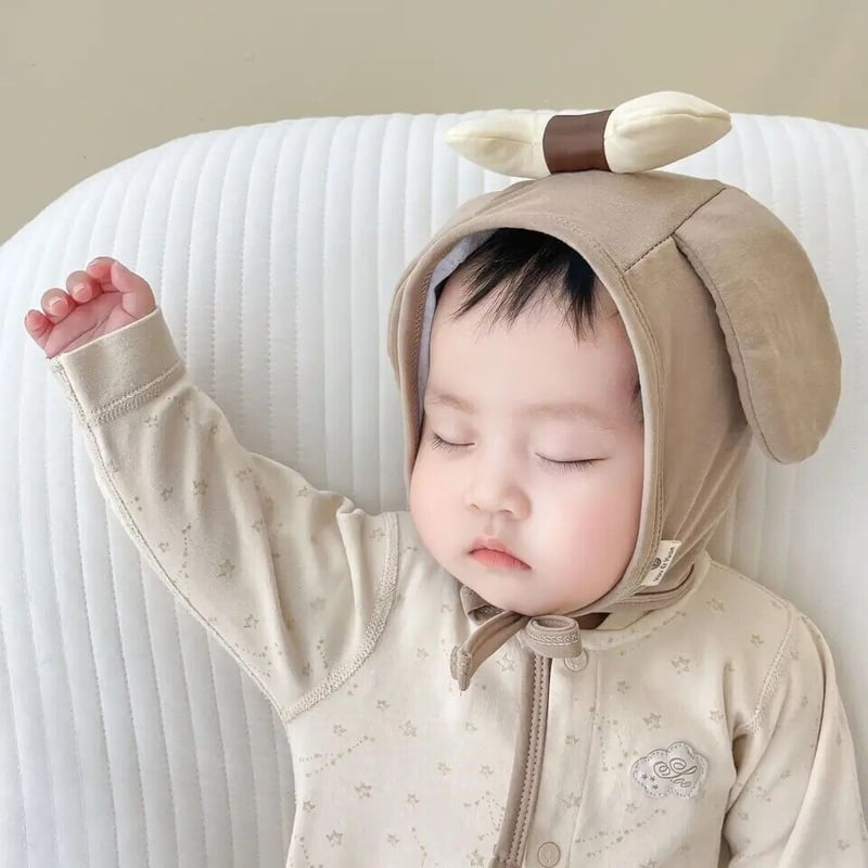 6color 骨つきわんちゃんボンネット(395) | こどもふく🧸mocokids