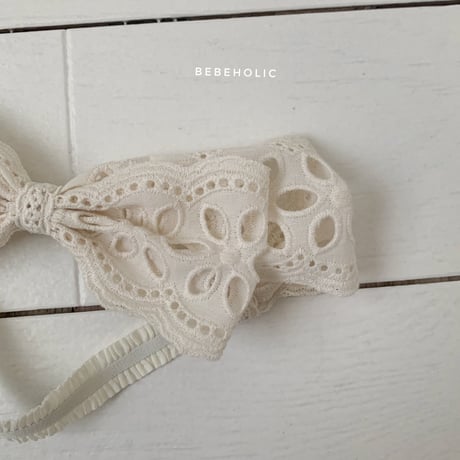 即納【BEBE HOLIC】ribbon chiffon hairband(b36)