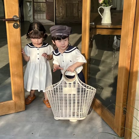 boy & girl セーラーお揃いワンピースorセットアップ(1261)