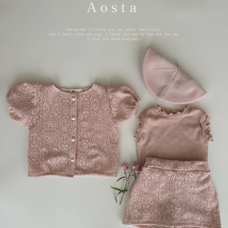 即納【Aosta】lovely cardigan(2951)