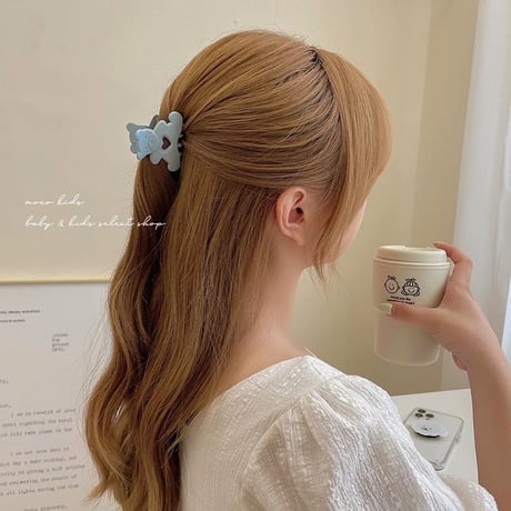即納◆ くまヘアクリップ(142)