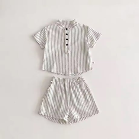 boy&girl ストライプサマーセットアップorワンピース(1313)