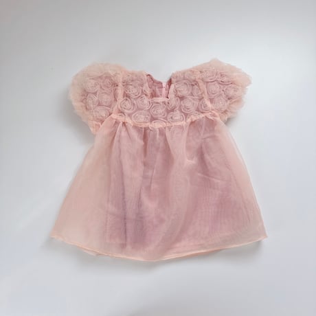 beige/pink シフォンブーケドレス(2249)