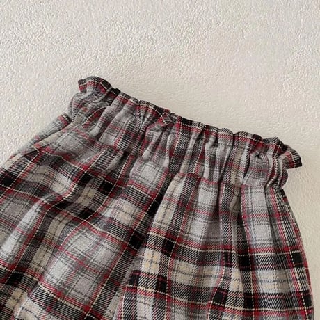 ニット×チェックパンツorサロペットリンクコーデ(3300)