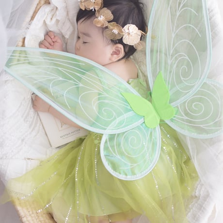 green fairy wingドレス(590)
