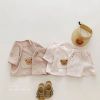 ワッフルワッペンくまセットアップ(2232)
