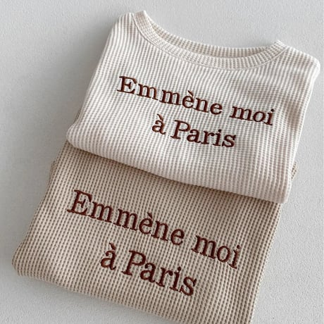 Parisロゴワッフルセットアップ(4054)