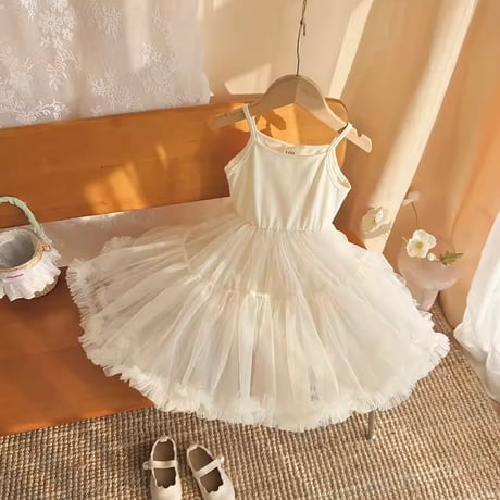 kids 5color ボリュームチュチュキャミドレス(2305)