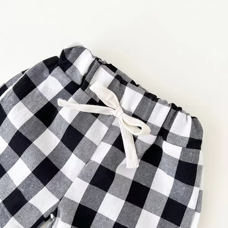 3color new yorkチェックパンツセットアップ(1292)