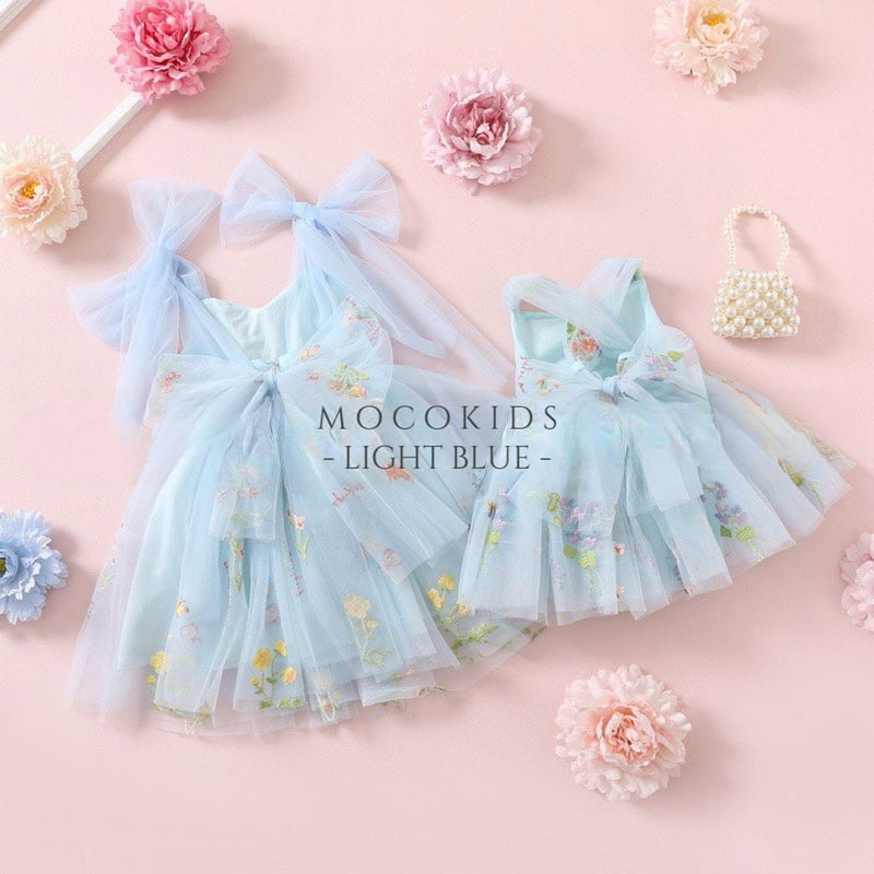 9color flower gardenキャミリボンチュールロンパースドレス(525 9color flower gardenキャミリボンチュールロンパースドレス(525