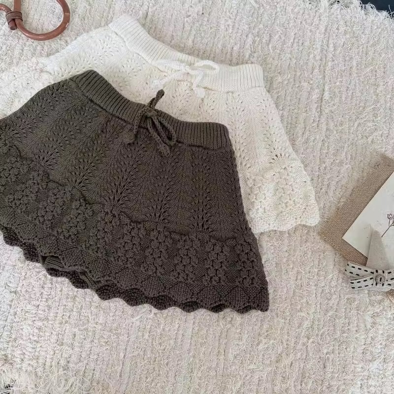 nowos かぎ編み スカート 美品 nowos 2020SS ノーウォス かぎ針 編みニットスカート S