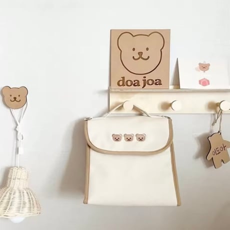 保冷保温くま刺繍バッグ(1993)